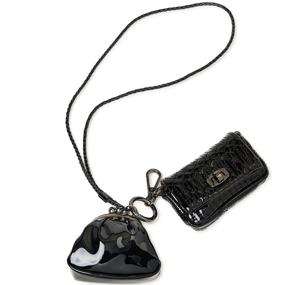 NWT No Boundaries Black Micro Mini Crossbody Handbag and Kisslock - Picture 5 of 5